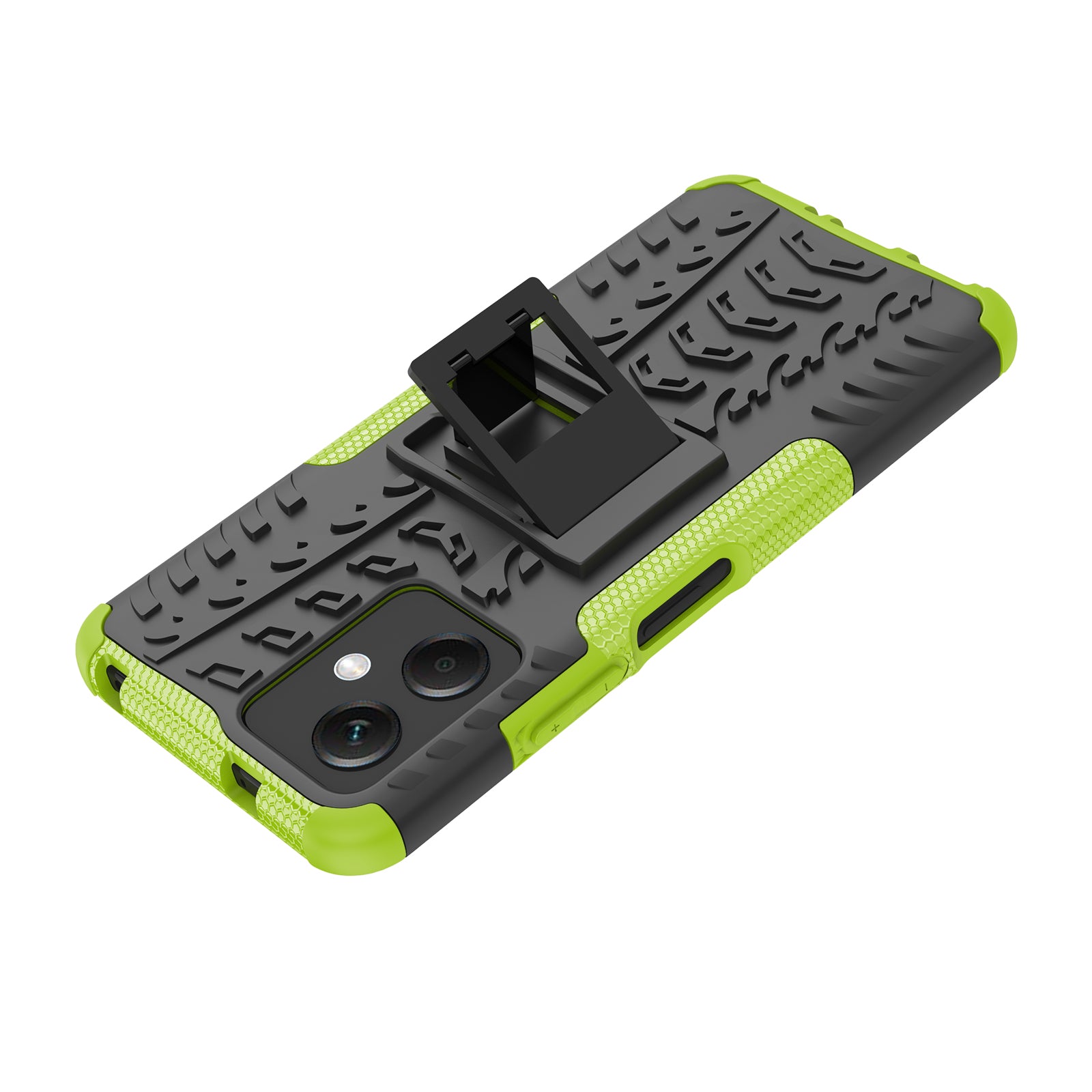 For Xiaomi Redmi Note 12 5G (Global) (India) (China) Poco X5 5G Hard PC TPU Rugged Tire Pattern Shock-absorbing Phone Case Kickstand Back Cover For Xiaomi Redmi Note 12 5G (Global) (India) (China) Poco X5 5G Hard PC TPU Rugged Tire Pattern Shock-absorbing Phone Case Kickstand Back Cover